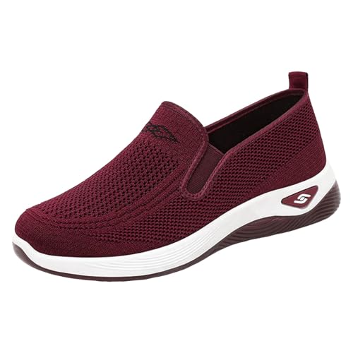 Sportschuhe für Damen, Tennis, bequem, Wanderschuhe, Luftkissen, Fitness, Sneaker, lässig, flach, atmungsaktiv, für Damen, 01rot A, 41 EU Sportschuhe für Damen, Tennis, bequem, Wanderschuhe, Luftkissen, Fitness, Sneaker, lässig, flach, atmungsaktiv, für Damen, 01rot A, 41 EU von Générique