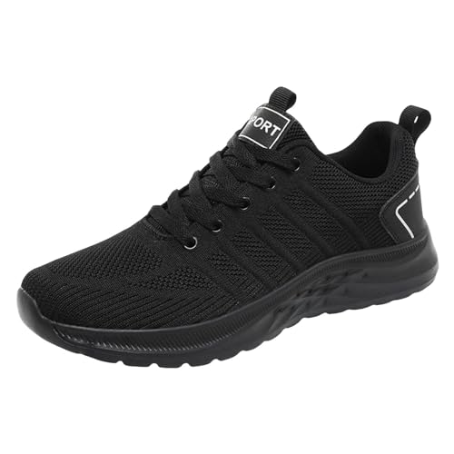 Sportschuhe für Herren, Sneaker, Herren, modisch, Sport, für Herren, elastisch, bequem, Fitness, atmungsaktiv, rutschfest, Jogging, Komfort, 2 x Schwarz, 42 EU Sportschuhe für Herren, Sneaker, Herren, modisch, Sport, für Herren, elastisch, bequem, Fitness, atmungsaktiv, rutschfest, Jogging, Komfort, 2 x Schwarz, 42 EU von Générique