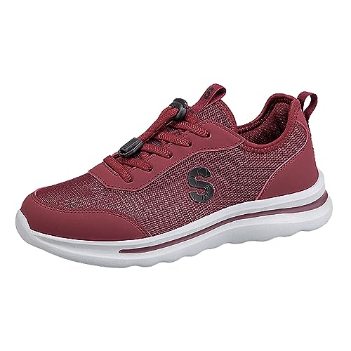 Tennisschuhe für Damen, bequem, orthopädisch, Damen, Sneaker, Damen, lässig, Slip-On-Schuhe, orthopädisch, lässig, Komfort, Tennisschuhe, Fitness, Fitnessstudio, Jogging, Sneaker, 3 rot, 40 EU Tennisschuhe für Damen, bequem, orthopädisch, Damen, Sneaker, Damen, lässig, Slip-On-Schuhe, orthopädisch, lässig, Komfort, Tennisschuhe, Fitness, Fitnessstudio, Jogging, Sneaker, 3 rot, 40 EU von Générique