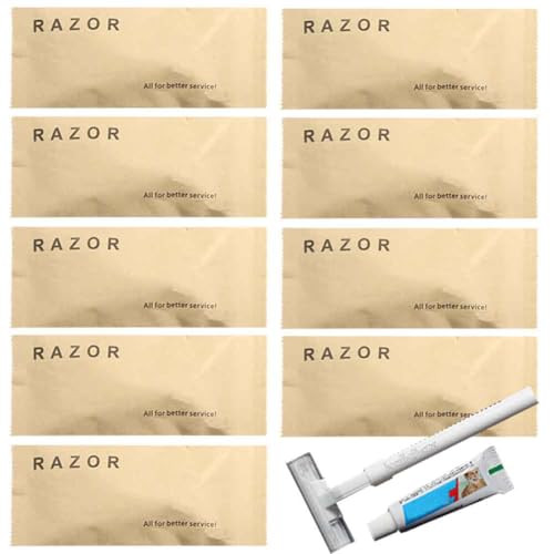10 Stück einzeln verpackte Einweg-Rasierer mit Rasiercreme; tragbarer Mehrzweck-Rasierer; Hotel-Gäste-Bad-Rasierer für Hotel, Reisen, Zuhause 10 Stück einzeln verpackte Einweg-Rasierer mit Rasiercreme; tragbarer Mehrzweck-Rasierer; Hotel-Gäste-Bad-Rasierer für Hotel, Reisen, Zuhause von Generisch
