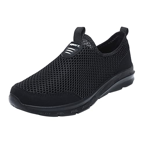 2025 Fashion Summer Herren Atmungsaktives Mesh Flache Schnürschuhe Freizeitschuhe Herren Club C 85 Sneaker, Schwarz , 42 1/3 EU 2025 Fashion Summer Herren Atmungsaktives Mesh Flache Schnürschuhe Freizeitschuhe Herren Club C 85 Sneaker, Schwarz , 42 1/3 EU von Generisch