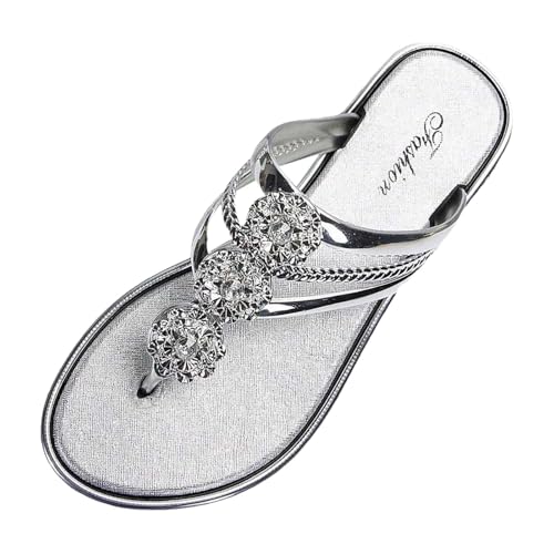 2025 Flip Flop für Damen, stilvolle Damen-Hausschuhe, täglich, lässig, Outdoor, Sommer, Flip-Flops mit Strass, Tanga-Design, perfekte Strandkleider und lässige Shorts, Bademäntel, warm, weich, mit 2025 Flip Flop für Damen, stilvolle Damen-Hausschuhe, täglich, lässig, Outdoor, Sommer, Flip-Flops mit Strass, Tanga-Design, perfekte Strandkleider und lässige Shorts, Bademäntel, warm, weich, mit von Generisch