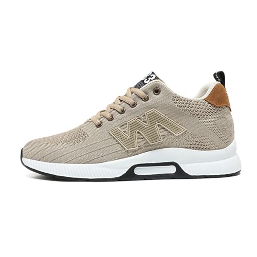 2025 Paar Herren Elevator Schuhe Herren Casual Mesh Turnschuhe Leichte Atmungsaktive Schnürschuhe Sportschuhe mit verstecktem Lift Heel für 10 cm Relaxed Fit Air Cooled Memory Foam Sneaker, braun, 38 2025 Paar Herren Elevator Schuhe Herren Casual Mesh Turnschuhe Leichte Atmungsaktive Schnürschuhe Sportschuhe mit verstecktem Lift Heel für 10 cm Relaxed Fit Air Cooled Memory Foam Sneaker, braun, 38 von Generisch