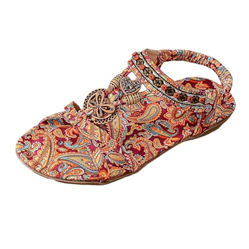 2025 Sandalen Damen Sommer Elegant Zehentrenner Bequeme Sommerschuhe Flache Orthopädische Sandaletten Mit Fußbett Atmungsaktiv Slingback Sandalen Für Strand Urlaub Freizeit Mokassins (Multicolour 36) 2025 Sandalen Damen Sommer Elegant Zehentrenner Bequeme Sommerschuhe Flache Orthopädische Sandaletten Mit Fußbett Atmungsaktiv Slingback Sandalen Für Strand Urlaub Freizeit Mokassins (Multicolour 36) von Generisch
