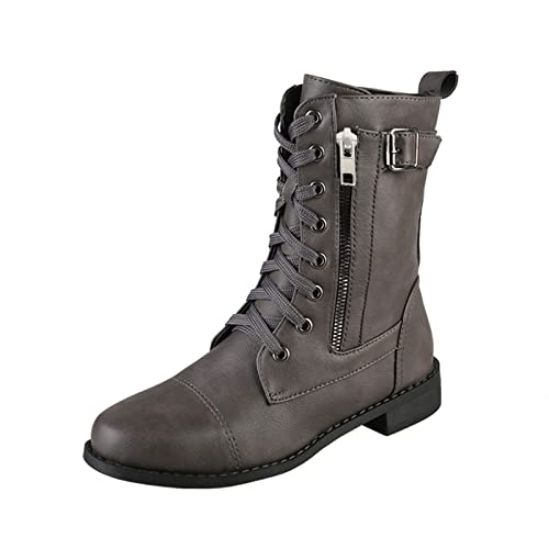2025 Stiefeletten, Motorradstiefel, Stiefel für Damen, seitliche klobige Schuhe, Absatz, Reißverschluss, Glitzerstiefel, grau, 38.5 EU 2025 Stiefeletten, Motorradstiefel, Stiefel für Damen, seitliche klobige Schuhe, Absatz, Reißverschluss, Glitzerstiefel, grau, 38.5 EU von Generisch