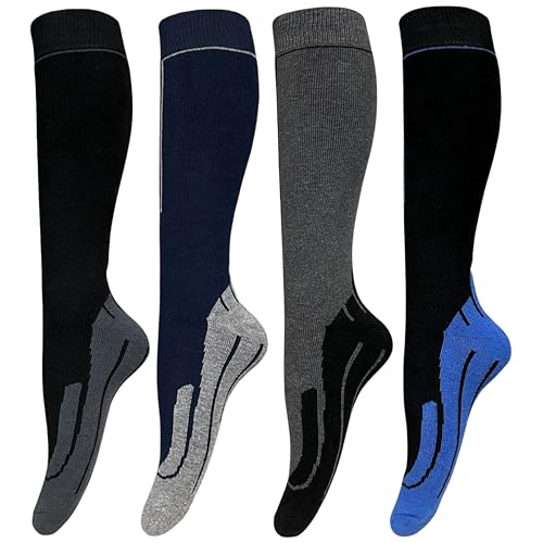 4-8 Paar Kniestrümpfe Wintersocken THERMO Socken Thermosocken Warme Strümpfe (DE/NL/SE/PL, Numerisch, 43, 46, Regular, Regular, 4 Paar) von Generisch