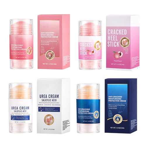 4 Stück Fusscreme Sehr Trockene Füsse Hornhaut, 40ml Handcreme, Feuchtigkeitscreme, Hornhautentferner Für Füße, Pflege, Linderung, Weichmacher, Roller Für Hände, Körper, Frauen Und Männer 4 Stück Fusscreme Sehr Trockene Füsse Hornhaut, 40ml Handcreme, Feuchtigkeitscreme, Hornhautentferner Für Füße, Pflege, Linderung, Weichmacher, Roller Für Hände, Körper, Frauen Und Männer von Generisch