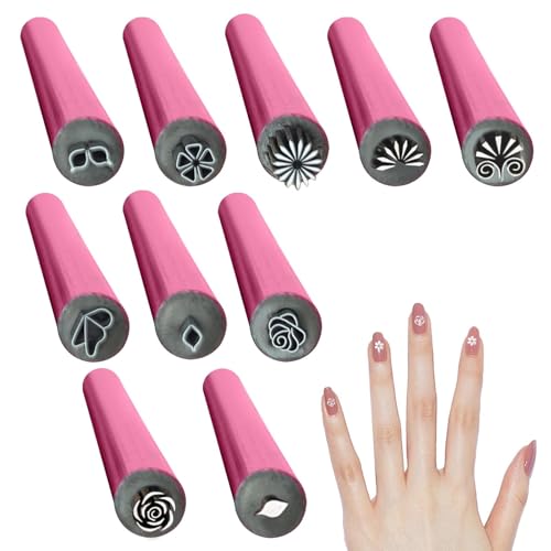 6/10 Stück Nagelkunst-Stempelstift, Nail Arts Stempelstift-Set, D I Y Nagelkunst-Stempel, Blumenmuster/Geometries-Schablone, Nail Graffiti Nail Arts Punktierwerkzeuge 6/10 Stück Nagelkunst-Stempelstift, Nail Arts Stempelstift-Set, D I Y Nagelkunst-Stempel, Blumenmuster/Geometries-Schablone, Nail Graffiti Nail Arts Punktierwerkzeuge von Generisch