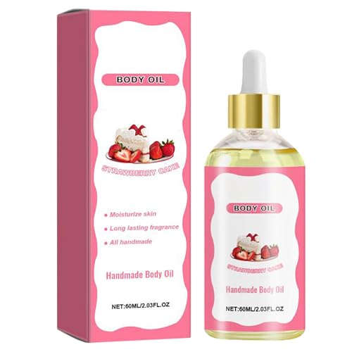 60 ml Körpersaftöl Körperöl feuchtigkeitsspendend für Frauen Parfüm für Frauen Erdbeeröl für die Haut feuchtigkeitsspendend und glättend Feuchtigkeitsspendendes Körperöl Handcreme (A, One Size) 60 ml Körpersaftöl Körperöl feuchtigkeitsspendend für Frauen Parfüm für Frauen Erdbeeröl für die Haut feuchtigkeitsspendend und glättend Feuchtigkeitsspendendes Körperöl Handcreme (A, One Size) von Generisch