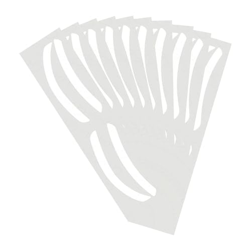 Airbrush Brow Mapping Guide Sticker, Airbrush Augenbrauenformungsaufkleber,Brow Border Shaping Mapping Guide Tape - 10 Paare professioneller Augenbrauenfärbungsherrscher, Färbentönungshaper, Hilfsmark Airbrush Brow Mapping Guide Sticker, Airbrush Augenbrauenformungsaufkleber,Brow Border Shaping Mapping Guide Tape - 10 Paare professioneller Augenbrauenfärbungsherrscher, Färbentönungshaper, Hilfsmark von Generisch