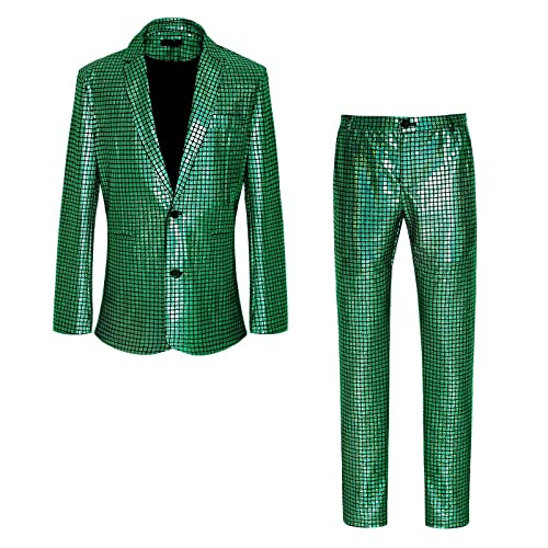 Anzug Herren 2 Teilig - Pailletten Anzug Herren Modern Fashion Pailetten Blazer Modisch Glitzer Herrenanzug Set Passform Casual Set Für Party Und Prom Jacke Hosen Anzugjacke Sakko Komplett Anzug Anzug Herren 2 Teilig - Pailletten Anzug Herren Modern Fashion Pailetten Blazer Modisch Glitzer Herrenanzug Set Passform Casual Set Für Party Und Prom Jacke Hosen Anzugjacke Sakko Komplett Anzug von Generisch
