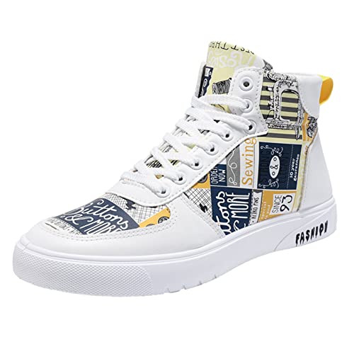 Arbeitsschuhe Herren, Laufschuhe Herren Stretch High-Top Basketballschuhe Hip Pop Herrenschuhe Mode Turnschuhe Casual Walkingschuhe Wanderschuhe Sport Wanderstiefel Schnürsenkel Sportschuhe Arbeitsschuhe Herren, Laufschuhe Herren Stretch High-Top Basketballschuhe Hip Pop Herrenschuhe Mode Turnschuhe Casual Walkingschuhe Wanderschuhe Sport Wanderstiefel Schnürsenkel Sportschuhe von Generisch