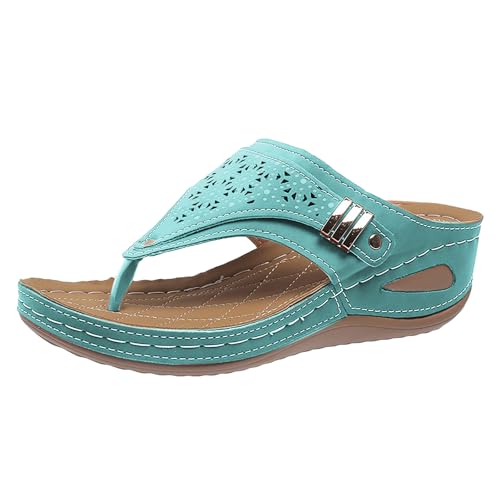 Atmungsaktive Sport-Sandalen aus Netzstoff mit rutschfester Sohle, dicke Flip-Flops, Keilabsatz, Hausschuhe, Damen-Bademantel und Hausschuh-Set, grün, 38.5 EU Atmungsaktive Sport-Sandalen aus Netzstoff mit rutschfester Sohle, dicke Flip-Flops, Keilabsatz, Hausschuhe, Damen-Bademantel und Hausschuh-Set, grün, 38.5 EU von Generisch