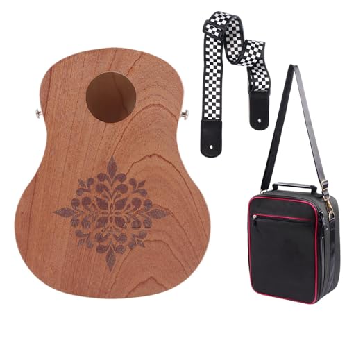 Aufbewahrungstasche in Gitarrenform in Gitarrenform, tragbare Holzinstrumenten-Aufbewahrungstasche, Gitarrenförmige Instrumenten-Aufbewahrungstasche aus Holz, Musikspielzeug, lustiges Aufbewahrungstasche in Gitarrenform in Gitarrenform, tragbare Holzinstrumenten-Aufbewahrungstasche, Gitarrenförmige Instrumenten-Aufbewahrungstasche aus Holz, Musikspielzeug, lustiges von Generisch