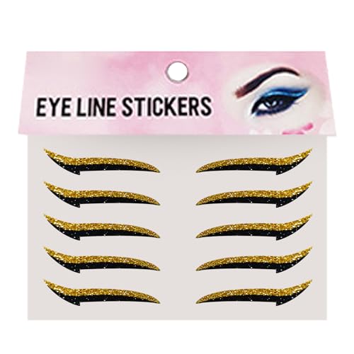 Augen Make Up Pflaster | Selbstklebende Permanent Make-up Patches | Tragbarer Lidschatten Aufkleber Für Reise Und Bühne 10 Stück Wasserfester Eyeliner Streifen Augen Make Up Pflaster | Selbstklebende Permanent Make-up Patches | Tragbarer Lidschatten Aufkleber Für Reise Und Bühne 10 Stück Wasserfester Eyeliner Streifen von Generisch