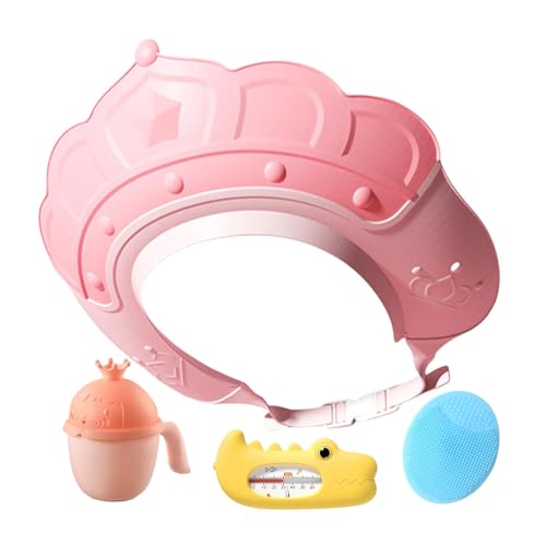 Badekappe, Duschhut für Kinder,Badevisier mit Wassertemperaturanzeige und Shampoo-Becher | Shampoo-Kappe mit Shampoo-Bürste, macht das Baden der Kinder mehr Spaß Badekappe, Duschhut für Kinder,Badevisier mit Wassertemperaturanzeige und Shampoo-Becher | Shampoo-Kappe mit Shampoo-Bürste, macht das Baden der Kinder mehr Spaß von Generisch