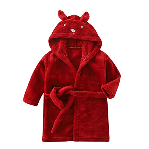Bademantel Kinder Frottee, Jungen Mädchen Flanell Wende Kinderbademantel mit Kapuze, Morgenmantel mit Gürtel, Baumwolle Frottee Schlafanzug Badeponcho Warm Fleece Pyjama, Geschenke für Kinder Bademantel Kinder Frottee, Jungen Mädchen Flanell Wende Kinderbademantel mit Kapuze, Morgenmantel mit Gürtel, Baumwolle Frottee Schlafanzug Badeponcho Warm Fleece Pyjama, Geschenke für Kinder von Generisch
