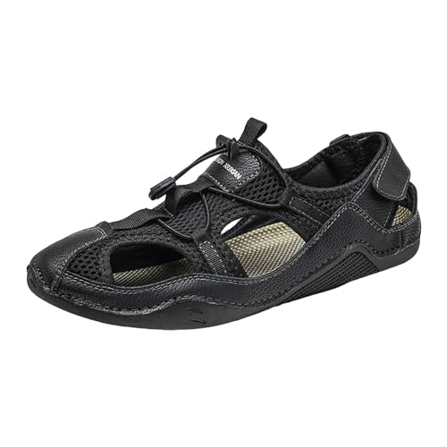 Badeschuhe, Größe 43, Strand-Sneaker, Skelett-Mesh, atmungsaktiv, Sommer-Freizeitschuhe, einfache Sandalen, Waten, Outdoor-Sneaker, Strandschuh, Herren, Größe 47, Schwarz , 7.5 UK 3X-Narrow Badeschuhe, Größe 43, Strand-Sneaker, Skelett-Mesh, atmungsaktiv, Sommer-Freizeitschuhe, einfache Sandalen, Waten, Outdoor-Sneaker, Strandschuh, Herren, Größe 47, Schwarz , 7.5 UK 3X-Narrow von Generisch