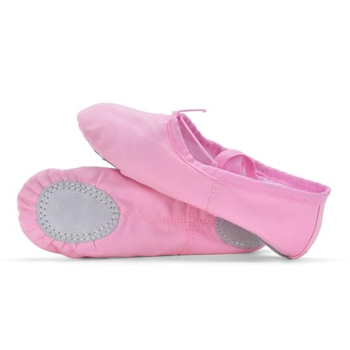 Ballerina Schuhe Mädchen - Tanzschuhe Damen Flach Kinderschuhe rutschfeste Sneaker Elegant Bodenschuhe Slip On Freizeitschuhe Bequem Sommerschuhe Atmungsaktive Krabbelschuhe-Lauflernschuhe von Generisch