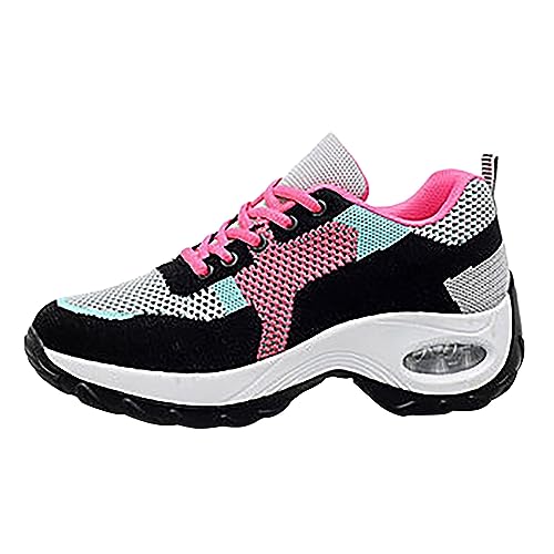 BarfußSchuhe Damen Handsfree Slip On Walkingschuhe Orthopädische Plateau-Turnschuhe Leicht Bequeme Joggingschuhe Leichte rutschfest Walkingschuhe Gym Fitness Running Shoes Women Damen Schuhe von Generisch