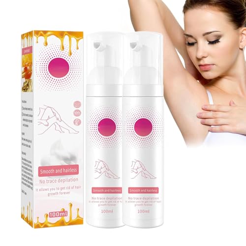 Belle Body Haarentfernung Schaum, Bienenwachs Haarentfernungsspray - Haarentfernungsschaum Belle Body, Enthaarungsschaum Hair Removal Spray für Frauen und Männer - 30/100ml (A*2) von Generisch