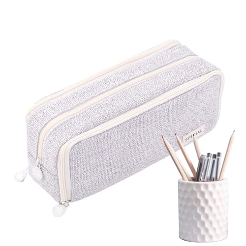 Bleistiftbeutel-Organizer, Federmäppchen mit großer Kapazität,Stiftetui mit 3 Fächern | Bleistifthalter für Schulbriefpapier, Haftnotizen, Marker, Radiergummis Bleistiftbeutel-Organizer, Federmäppchen mit großer Kapazität,Stiftetui mit 3 Fächern | Bleistifthalter für Schulbriefpapier, Haftnotizen, Marker, Radiergummis von Generisch