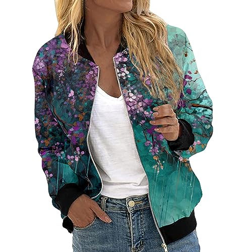 Bomberjacke Damen Blouson Sommerjacke Leichte Reißverschluss Sweatjacke Kurz Pilotenjacke Einfarbig Jacke Dünne Langarm Übergangsjacke College Jacket Mädchen Fliegerjacke Damenjacke Wanderjacke Bomberjacke Damen Blouson Sommerjacke Leichte Reißverschluss Sweatjacke Kurz Pilotenjacke Einfarbig Jacke Dünne Langarm Übergangsjacke College Jacket Mädchen Fliegerjacke Damenjacke Wanderjacke von Generisch