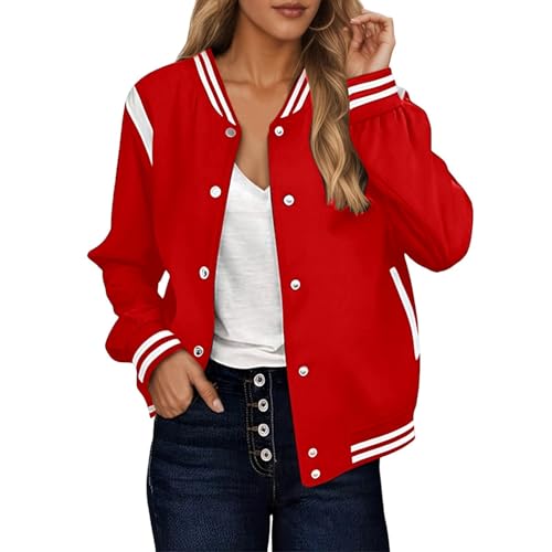 Bomberjacke Damen Blouson Sommerjacke Leichte Reißverschluss Sweatjacke Kurz Pilotenjacke Einfarbig Jacke Dünne Langarm Übergangsjacke College Jacket Mädchen Fliegerjacke Damenjacke Wanderjacke Bomberjacke Damen Blouson Sommerjacke Leichte Reißverschluss Sweatjacke Kurz Pilotenjacke Einfarbig Jacke Dünne Langarm Übergangsjacke College Jacket Mädchen Fliegerjacke Damenjacke Wanderjacke von Generisch