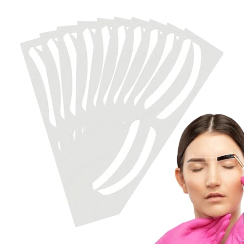 Brow Mapping Guide Paper, Airbrush Eyebrow Sticker - Brow Border Shaping Mapping Guide Tape | 10 Paare professioneller Augenbrauenfärbungsherrscher, Färbentönungshaper, Hilfsmarken, Augenbrauenschutz Brow Mapping Guide Paper, Airbrush Eyebrow Sticker - Brow Border Shaping Mapping Guide Tape | 10 Paare professioneller Augenbrauenfärbungsherrscher, Färbentönungshaper, Hilfsmarken, Augenbrauenschutz von Generisch