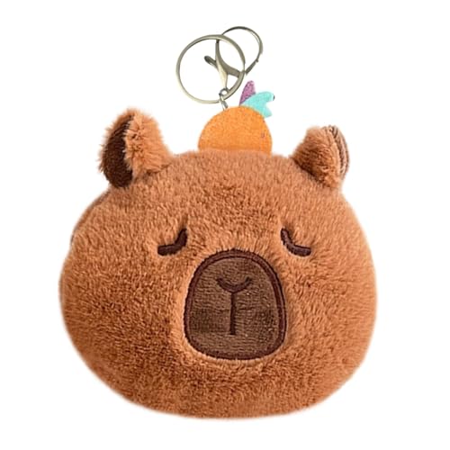 Capybara Plüsch Geldbörse, Capybara Münzbörse, süße lustige Capybara weiche Plüsch-Geldbörse | Plüschtier lässige Tasche, kleine Münztasche, Geldbörse, Schlüsselanhänger, Schlüsselanhänger für Capybara Plüsch Geldbörse, Capybara Münzbörse, süße lustige Capybara weiche Plüsch-Geldbörse | Plüschtier lässige Tasche, kleine Münztasche, Geldbörse, Schlüsselanhänger, Schlüsselanhänger für von Generisch