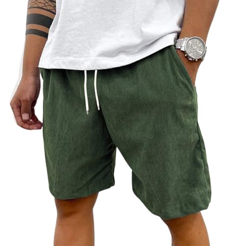 Cordhose Herren mit Taschen Cord Shorts Slim Fit Gentry Cord-Hosen Sommerhose Geeignet für Zuhause Kurz Atmungsaktiv Outdoor Shorts fur Männer Freizeit Strandshorts Mit Tunnelzug Cordhose Herren mit Taschen Cord Shorts Slim Fit Gentry Cord-Hosen Sommerhose Geeignet für Zuhause Kurz Atmungsaktiv Outdoor Shorts fur Männer Freizeit Strandshorts Mit Tunnelzug von Generisch