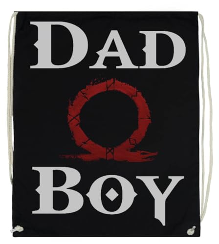 Dad of Boy Unisex-Sporttasche, Schwarzer Trainingssack von Generisch