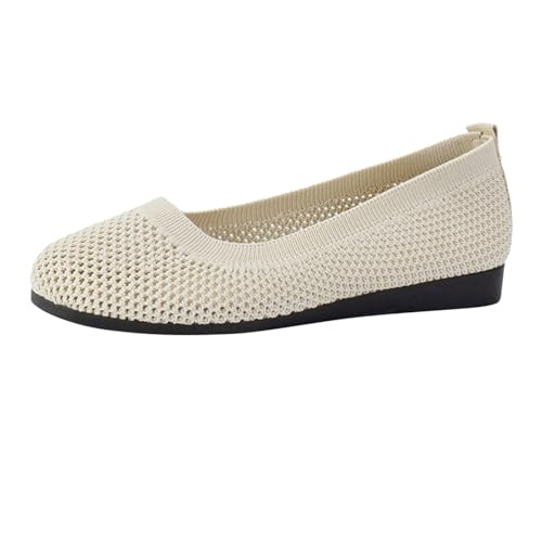 Damen Ballerinas Bequem Slip On Ballerina Schuhe rutschfest Flache Stricken Sommerschuhe Trachtenschuhe Sommer Elegant Leicht Barfussschuhe Weich Sportlich Tanzschuhe White 39 Damen Ballerinas Bequem Slip On Ballerina Schuhe rutschfest Flache Stricken Sommerschuhe Trachtenschuhe Sommer Elegant Leicht Barfussschuhe Weich Sportlich Tanzschuhe White 39 von Generisch