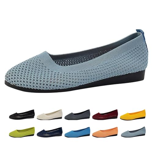 Damen Ballerinas Slip On Schuhe rutschfest Flach Stricken Sneaker Bequem Sommer Slipper Elegant Runde Zehe Sportlich Flat Schuhe Trachtenschuhe Tanzschuhe Frauen Damen Ballerinas Slip On Schuhe rutschfest Flach Stricken Sneaker Bequem Sommer Slipper Elegant Runde Zehe Sportlich Flat Schuhe Trachtenschuhe Tanzschuhe Frauen von Generisch