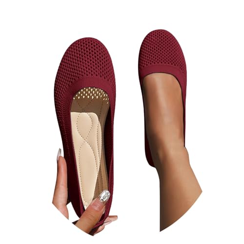 Damen Ballerinas Slip On Schuhe rutschfest Flach Stricken Sneaker Bequem Sommer Slipper Elegant Runde Zehe Sportlich Flat Schuhe Trachtenschuhe Tanzschuhe Frauen Damen Ballerinas Slip On Schuhe rutschfest Flach Stricken Sneaker Bequem Sommer Slipper Elegant Runde Zehe Sportlich Flat Schuhe Trachtenschuhe Tanzschuhe Frauen von Generisch