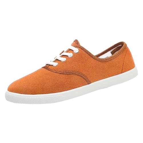 Damen-Canvas-Schuhe, lässig, bequem, atmungsaktiv, Turnschuhe, trendig, weich, gepolstert, rutschfeste Sohle, Schnürschuhe, leicht, geschlossene Zehenpartie, Plateau-Sneaker für drinnen und draußen Damen-Canvas-Schuhe, lässig, bequem, atmungsaktiv, Turnschuhe, trendig, weich, gepolstert, rutschfeste Sohle, Schnürschuhe, leicht, geschlossene Zehenpartie, Plateau-Sneaker für drinnen und draußen von Generisch