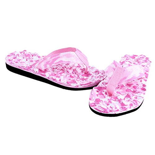 Damen-Flip-Flops, offener Zehenbereich, flache Slides, modische Wandersandalen, leicht, Slipper, Gr, rose, 37.5 EU von Generisch