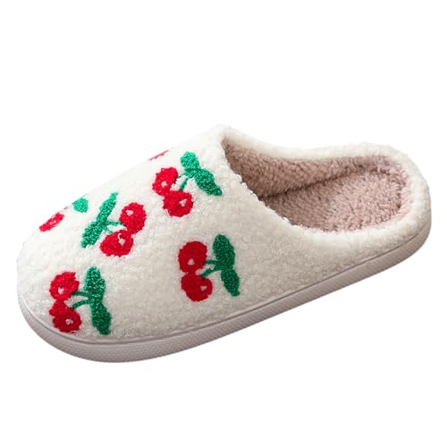 Damen Hausschuhe Memory Foam Winter Warme Hauspantoffeln Winter Kuschelige Warme Schuhe Slipper Schlafzimmer Gemütlich Innenbereich Plüsch Hausschuhe mit Polar Fleece-Futter von Generisch