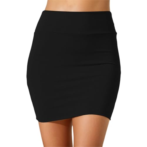 Damen Lässiger Bleistiftrock - Schlanker Kurzer Rock im Business-Stil, Sommer Hohe Taille Stretch mit Schlitz Damen Lässiger Bleistiftrock - Schlanker Kurzer Rock im Business-Stil, Sommer Hohe Taille Stretch mit Schlitz von Generisch