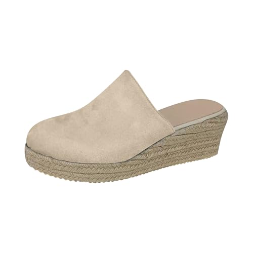 Damen Pantoletten 2025 Geschlossene Zehen Espadrilles Wedges Plateau Sliders Bequeme Slip On Rückenfrei Orthopädische Hausschuhe Lässige Weite Passform Leichte Pantoletten Sommer Keilabsatz Damen Pantoletten 2025 Geschlossene Zehen Espadrilles Wedges Plateau Sliders Bequeme Slip On Rückenfrei Orthopädische Hausschuhe Lässige Weite Passform Leichte Pantoletten Sommer Keilabsatz von Generisch