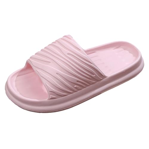 Damen Pantoletten Sommer Leichte Hausschuhe Anti-Rutsch Strand Slides Cozy Badeschlappen Freizeit Slipper Original Wolkenschuhe Elegant Badelatschen Schlappen Plateau Pantoffeln Flip Flops Sandalen von Generisch