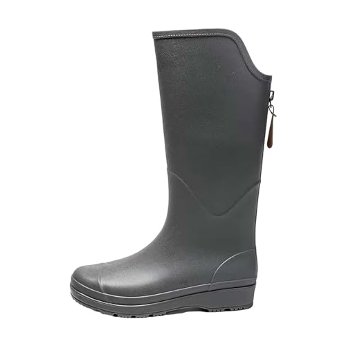 Damen Regen lange Slip Freizeitschuhe Kurze Stiefeletten Outdoor Herren Freizeitschuhe Gummistiefel Damen 8, grau, 40.5 EU Damen Regen lange Slip Freizeitschuhe Kurze Stiefeletten Outdoor Herren Freizeitschuhe Gummistiefel Damen 8, grau, 40.5 EU von Generisch
