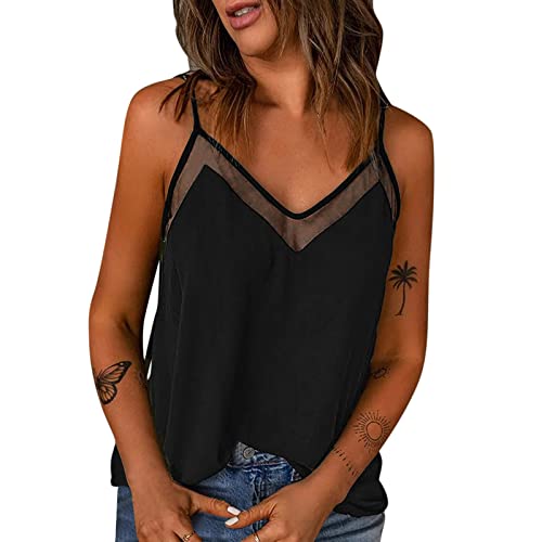 Damen Satin Tank Top Unterhemden Seide Camisole Spaghettiträger Basic Tanks Sexy Oberteil Damen Spitzen Oberteile Top V Ausschnitt Oberteil Spaghettiträger Spitzentop Elegant Sommer Shirt Cami Top Damen Satin Tank Top Unterhemden Seide Camisole Spaghettiträger Basic Tanks Sexy Oberteil Damen Spitzen Oberteile Top V Ausschnitt Oberteil Spaghettiträger Spitzentop Elegant Sommer Shirt Cami Top von Generisch