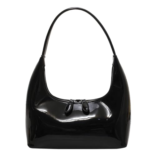 Damen Schultertaschen Retro Mode Clutch Geldbörse Mond Handtaschen Handtaschen Obergriff Unterarmtasche Mode Clutch Geldbörsen Structu Tote, Schwarz , Einheitsgröße von Generisch