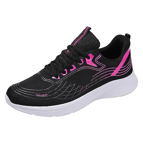 Damen Slip On Run Sneaker Athletic Laufschuhe Super Comfy Chunky Platform Wedge Sneaker Mode Leichte Tennisschuhe Schnürer Vielseitige Sport Turnschuhe Haltbarkeit und Komfort, a, 40 EU von Generisch