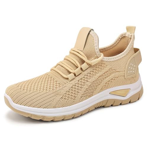 Damen Sommer Neue Mesh-Sneaker Bequem Atmungsaktiv Weiche Unterseite Absorption Einfache Sport Freizeitschuhe Aufzug Freizeitschuhe, beige, 39.5 EU Damen Sommer Neue Mesh-Sneaker Bequem Atmungsaktiv Weiche Unterseite Absorption Einfache Sport Freizeitschuhe Aufzug Freizeitschuhe, beige, 39.5 EU von Generisch