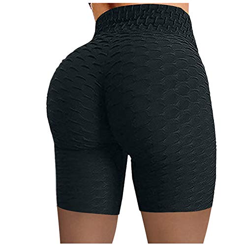 Damen-Sport-Shorts mit Wabenmuster, hohe Taille, Yoga-Shorts, Scrunch Butt Lifting, Hotpants, Anti-Cellulite, Fitnessstudio, Activewear, Tanzen, Yoga, Leggings, Radfahren, Strumpfhose, athletisch Damen-Sport-Shorts mit Wabenmuster, hohe Taille, Yoga-Shorts, Scrunch Butt Lifting, Hotpants, Anti-Cellulite, Fitnessstudio, Activewear, Tanzen, Yoga, Leggings, Radfahren, Strumpfhose, athletisch von Generisch