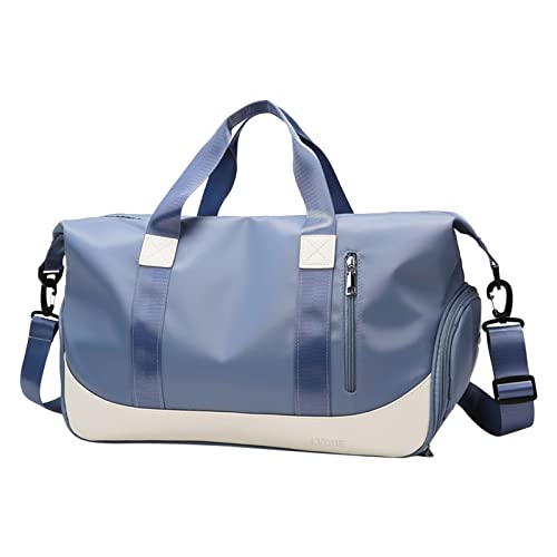 Damen Yoga Hose Mit Taschen Taschen für Frauen Handgepäck Reisetasche Sporttasche Sporttasche Reisetasche für Frauen Jogginghose Herren Taschen Reißverschluss (Blue, One Size) von Generisch