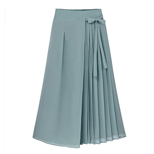 Damen Hosen Damen-Plisseehose Chiffon, große Größe, elastische Taille, Freizeithose, Hosenrock Hosen Elegant Festlich mit Bluse für Geschäftsessen Formelle Abendessen Hochzeiten Partys (Blue, M) Damen Hosen Damen-Plisseehose Chiffon, große Größe, elastische Taille, Freizeithose, Hosenrock Hosen Elegant Festlich mit Bluse für Geschäftsessen Formelle Abendessen Hochzeiten Partys (Blue, M) von Generisch