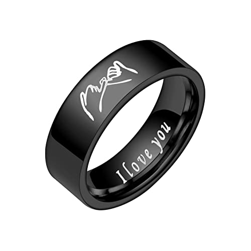 Edelstahl-Liebesringe, Hand in Hand, Dekompressionsring, drehbarer Ring, Eheringe für Damen, Ringe für Männer, glatte Ringe, Geometrie-Ringe, Größe 6 - 13, Damen-Schmuckringe, 36, Edelstahl, Kein Edelstahl-Liebesringe, Hand in Hand, Dekompressionsring, drehbarer Ring, Eheringe für Damen, Ringe für Männer, glatte Ringe, Geometrie-Ringe, Größe 6 - 13, Damen-Schmuckringe, 36, Edelstahl, Kein von Generisch